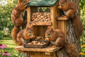 Eichhörnchen Futterstation für den Garten