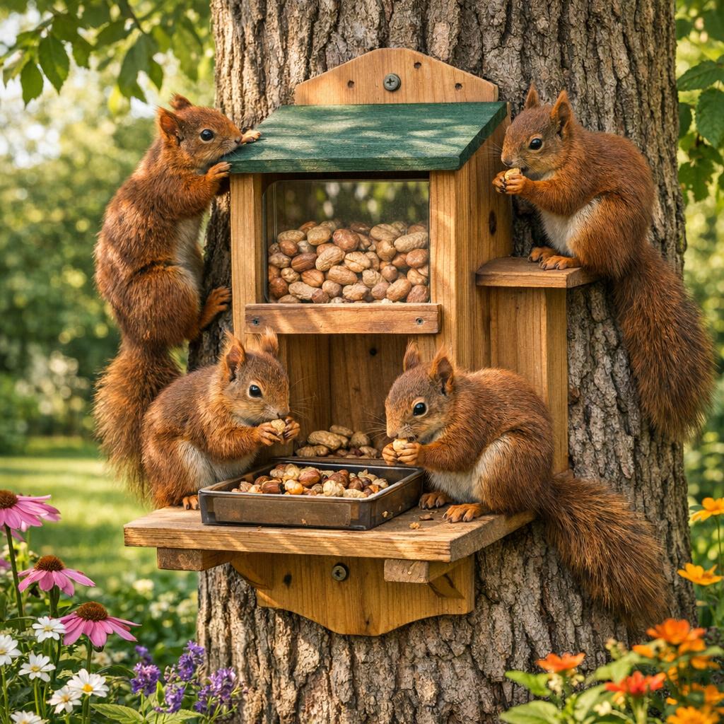 Eichhörnchen Futterstation für den Garten